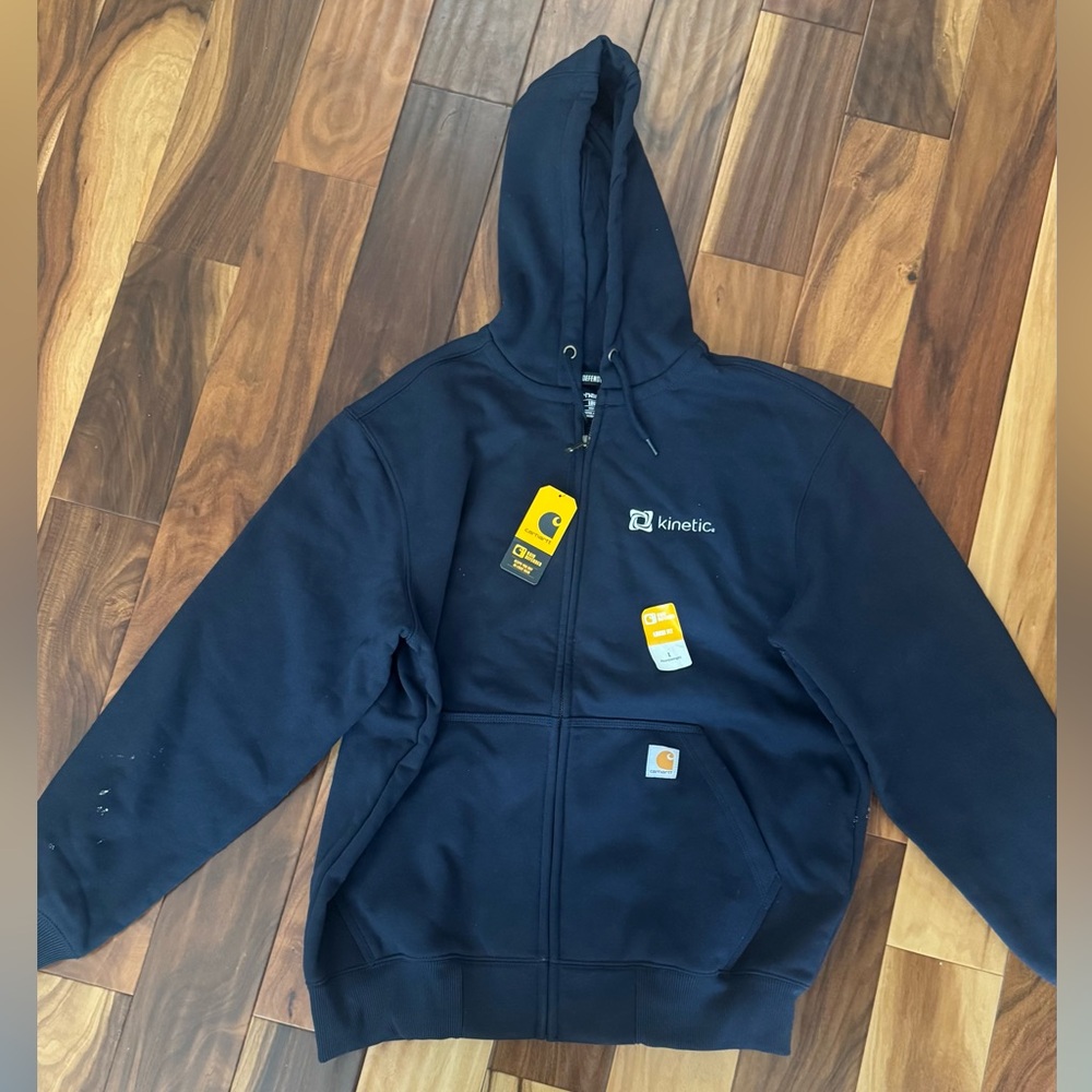 Carhartt rain defender full zip sweatshirt size Large NEW with tags